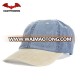 Custom Low Profile Two Tone Acid Dad hat Plain Unstructured Adjustable Baseball Cap in Blue and Khaki